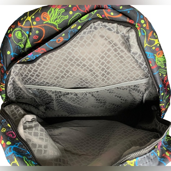 J World Oz Campus JW-100 Doodle Backpack Black Bag NWT Marine Sea Ocean Life - Picture 6 of 10